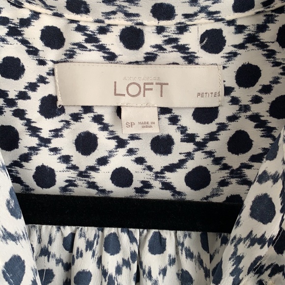 LOFT T-Shirt Button Up Dress - Picture 3 of 3